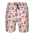 thumbnail image 3 of Goofa Strawberry And Cheery Printed Mens Swim Trunks Summer Quick Dry Short Beach Swimwear Bathing Suits-XX-Large, 3 of 9