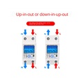 Din Rail Digital Single Phase Reset Zero Energy Meter KWh AC220V