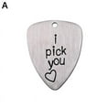 thumbnail image 1 of 2020 1Pcs Guitar Pick Plectrum Titanium Steel Engraved Gift HOT Letters I0M4, 1 of 6