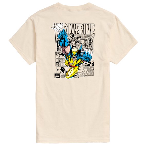 Marvel Wolverine - Comic Book Panels - Men's Short Sleeve Graphic T-Shirt