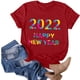 thumbnail image 4 of Blusa de mujer Navidad Impreso Casual Moda Todo-fósforo Camiseta de manga corta Tops Pompotops  hfajkhk124459, 4 of 5