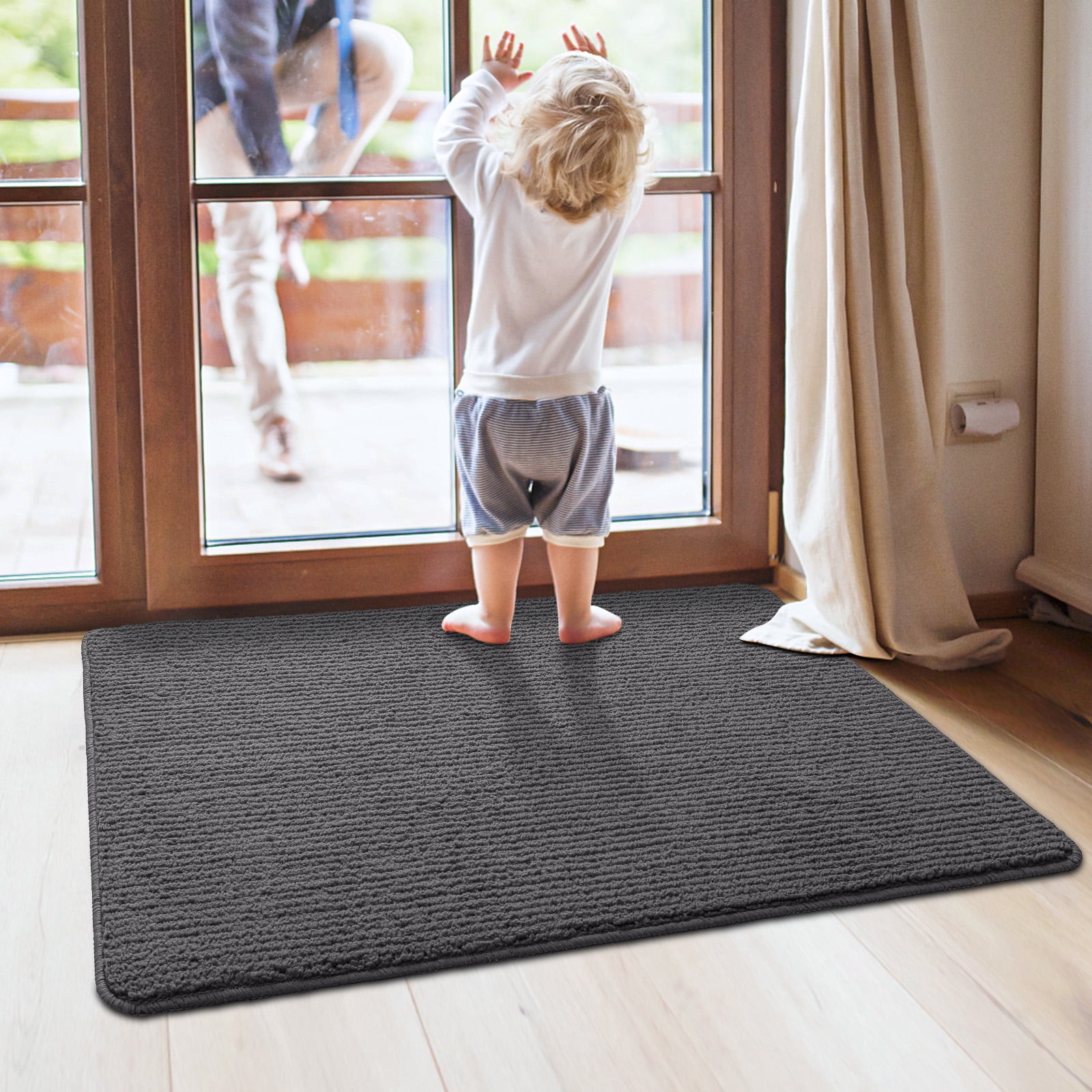 Door Mat Indoor, Front Door Mat Rugs for Entryway, Low-Profile Entrance Rugs,  Non-Slip Rubber Backing, Machine Washable Shoe Mats Entry Rug Indoor  Outdoor (Grey, 19.5”x31.5”) - Coupon Codes, Promo Codes, Daily Deals