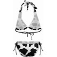 thumbnail image 6 of SKQIT Women's Bathing Suit Sets 2 Piece Cow Print Sexy Beach Swimwear Swimsuit with Adjustable Spaghetti Strap, 6 of 7