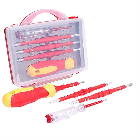 Insulated Electrician Screwdriver Magnetic Insulated Screwdriver Set Electrician Multi Screwdriver Electrician (5 In1)