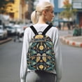 thumbnail image 7 of FORMRS Mini Backpack Purse for Women Travel Daypack Casual Shoulder Bag, Brown Mystical Owls, 7 of 7