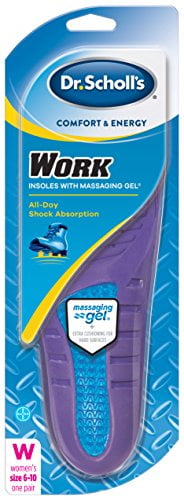 Dr Scholls Comfort and Energy Work Insoles for Women Size 6-10 1 pair Each