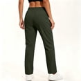 thumbnail image 6 of Hurxie Womens Athletic Pants Lightweight Quick Dry Jogging Pants with Pockets for Lounge, Workout, Hikking, Golf, Travel with Zipper Green,S, 6 of 7