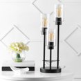 thumbnail image 3 of JONATHAN Y Axel Modern 20.5" 3-Light Iron/Seeded Glass Modern Industrial LED Table Lamp, Black, JYL3084A, 3 of 7