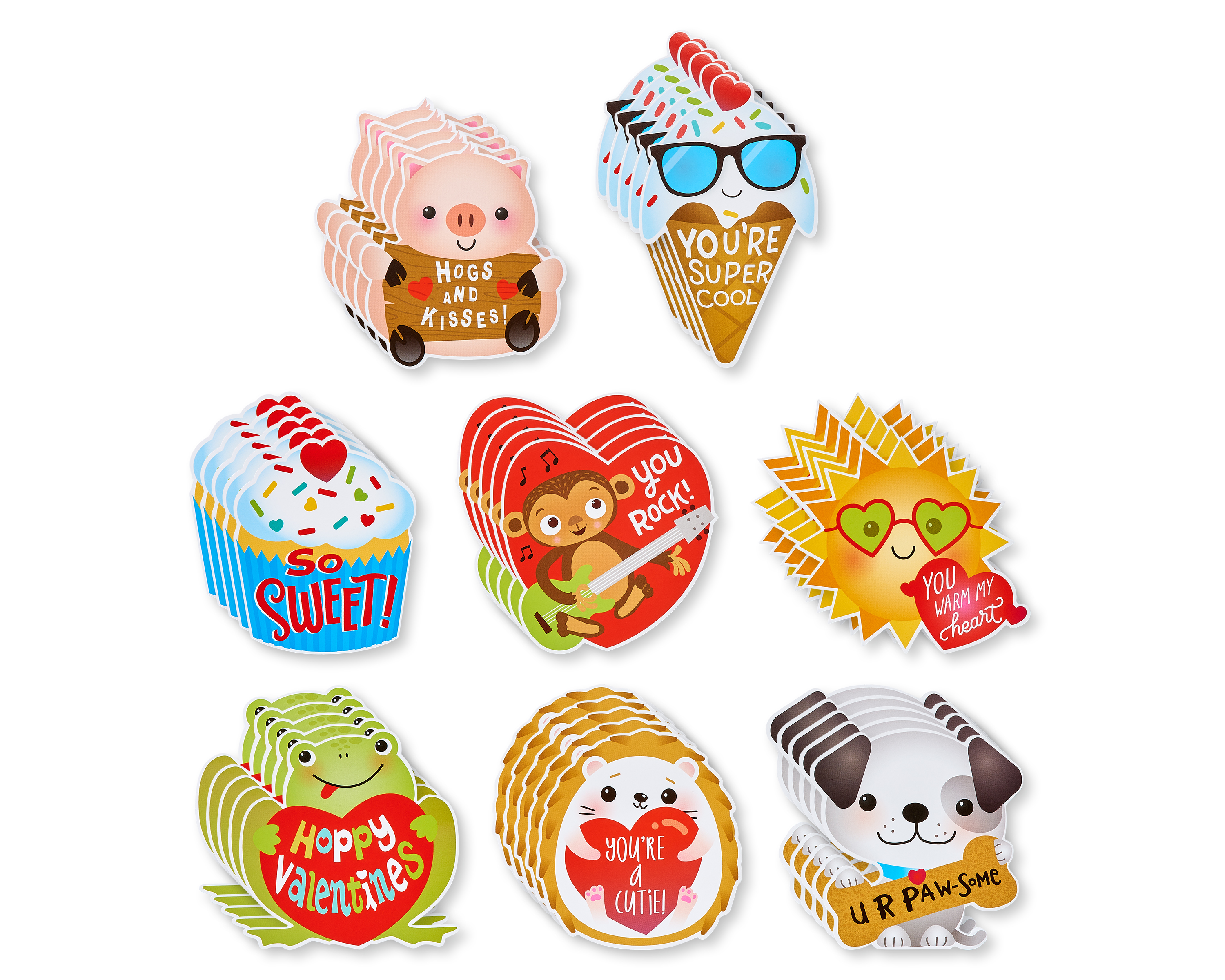 American Greetings Stickers for Kids, Valentine's Day, Teachers, Classrooms  and All Occasions, Assorted Shapes, Animals and Smiley Faces (599 Stickers)  