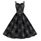 thumbnail image 4 of Vestido Sexy para las Mujeres Halloween Impresión Doble Correa de Hombro Pequeño Vestido de Cuello en V Poliéster, Vestido Festivo Casual para las Mujeres, 4 of 6