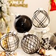 thumbnail image 3 of Set de adornos de bolas de Navidad BSTDECOR, negro y transparente, 80 mm, 20 unidades, 3 of 7