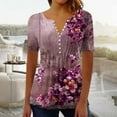 thumbnail image 2 of Trendy Summer Tops For Women Womens Tops Dressy Casual Plus Size 3X Blouses For Women Business Casual Cotton Cute T Shirts For Women, 2 of 5