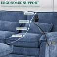 thumbnail image 6 of MOONMIS 106" U Shape Sectional Sofa Cloud Couch for Living Room, Upholstery Comfy Modular Sofas, 4 Seat Chenille U-Shaped Sleeper Sofa with Chaise Lounge, Ottoman & Pillows, 6 of 6