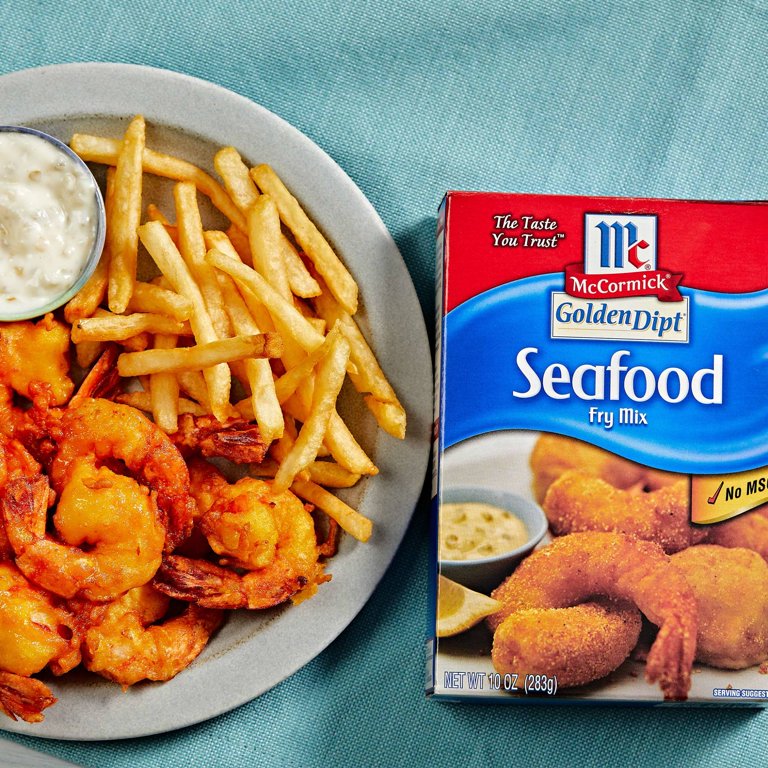 McCormick Golden Dipt Fry Mix - Seafood, 10 oz