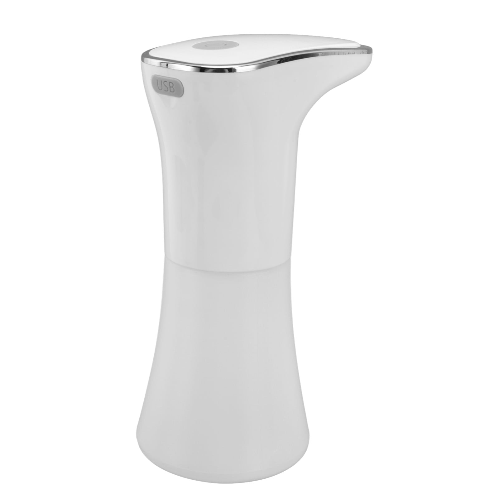 YAHHU Automatic Soap Dispenser 13.5 fl oz / 400 ml Touchless Smart Sensor Foam Pump USB Rechargeable Built in 800mAh Battery for Bathroom Hotel Kitchen Countertop Free Standing White Design