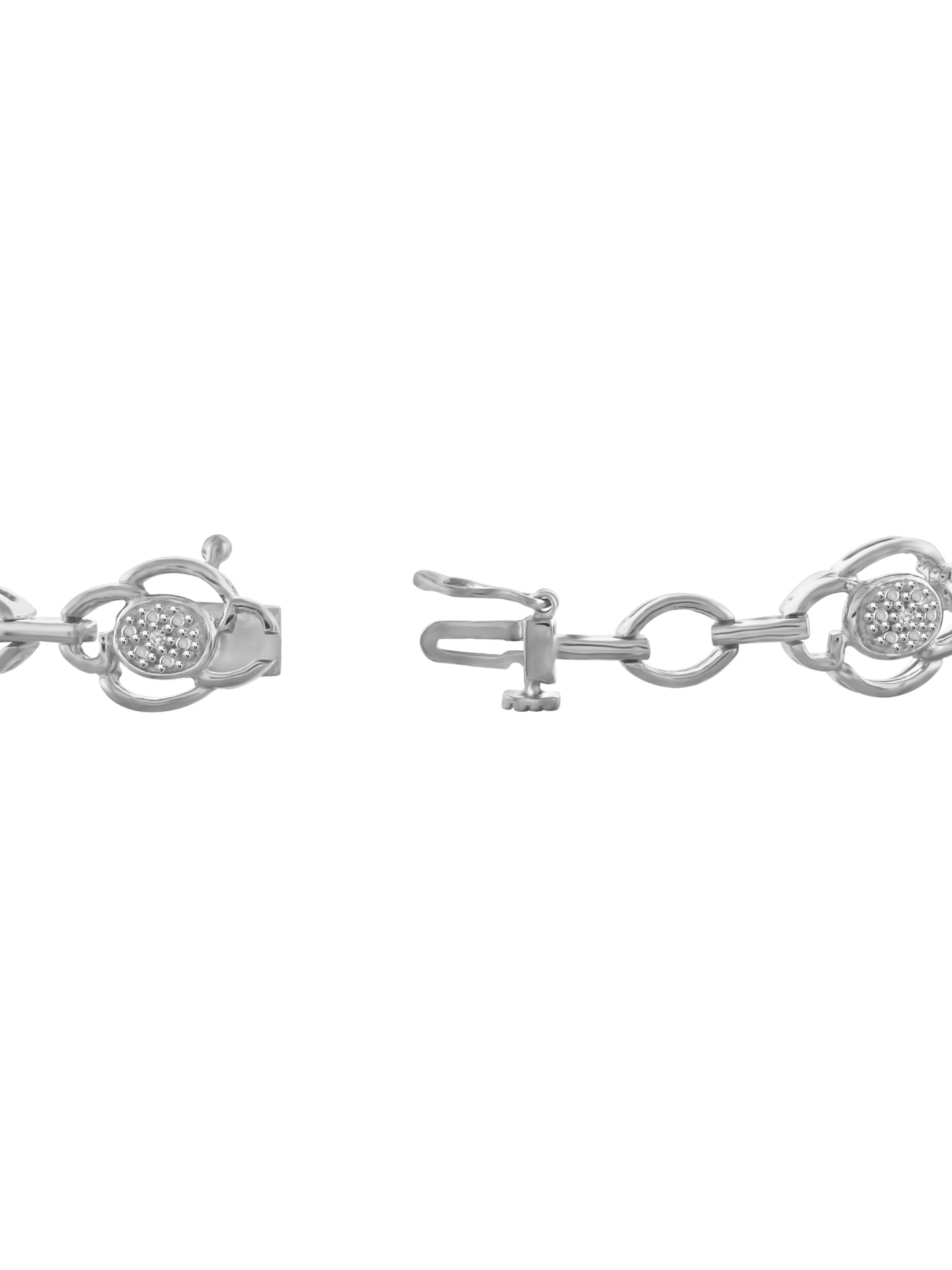 White Diamond Accent Sterling Silver Fashion Bracelet, 7.25