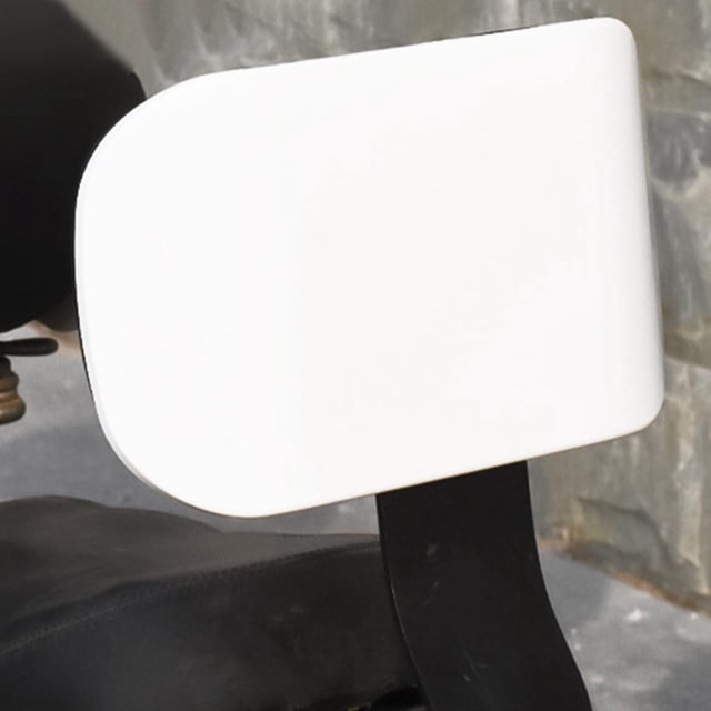 Almohadilla de Respaldo universal DYNWAVEMX para motocicleta Respaldo de motocicleta Blanco