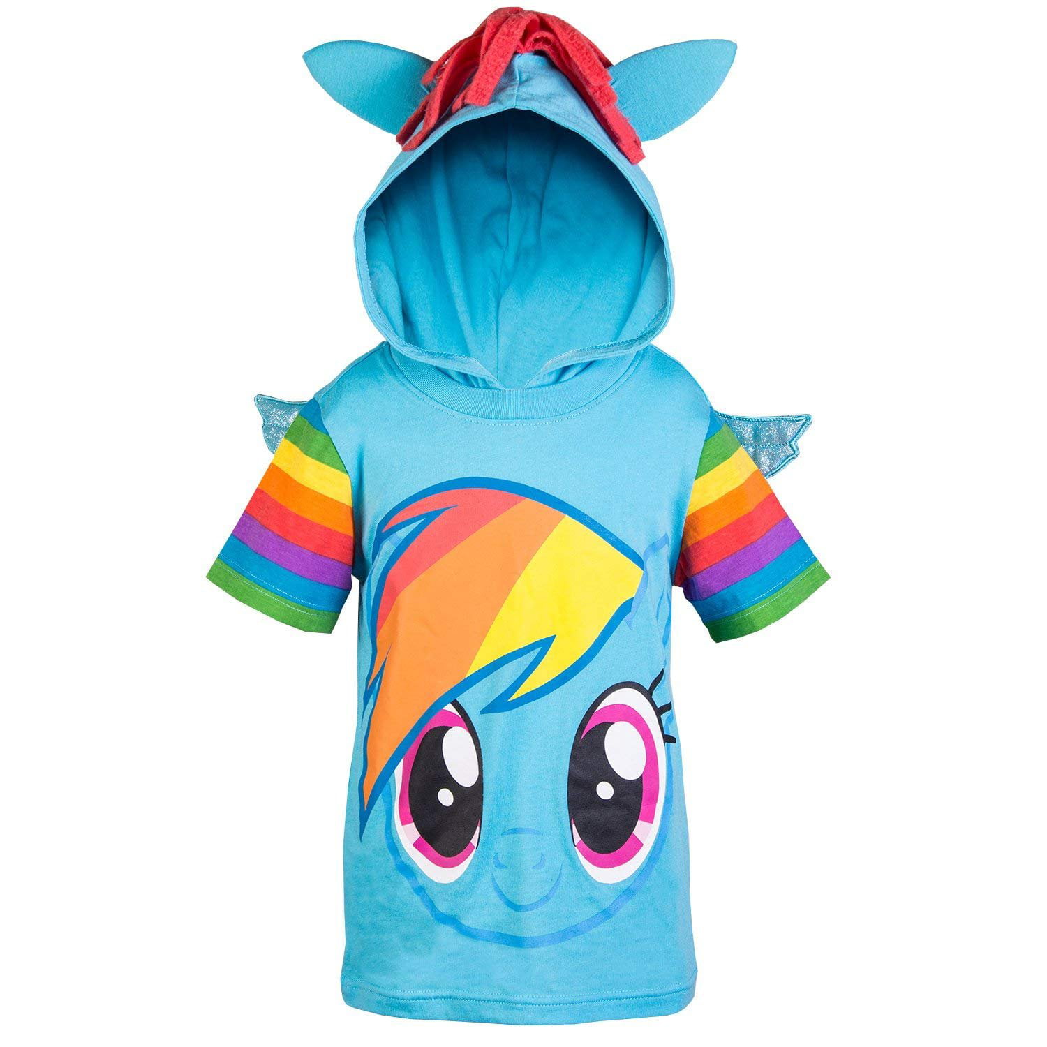 NWT Girls My Little Pony Twilight Sparkle Rainbow Dash Pinkie Pie Gray Shirt