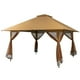 thumbnail image 3 of Costway Pabellón Plegable con 4 Laterales de Malla, Carpa de Jardín 4 x 4 m con Altura Ajustable y Bolsa de Transporte, Cenador Plegable Impermeable para Exteriores, Patio, Terraza, Camping, Café/Gris, 3 of 3