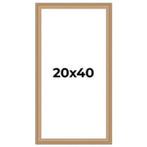 20x40 Frame Charleston Honey Brown Solid Wood Picture Frame Width 1.75 Inches | Interior Depth 0.5