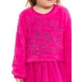 thumbnail image 6 of Strawberry Shortcake Toddler Girls Eyelash Knit Tutu Dress with Long Sleeves, Sizes 12M-5T, 6 of 8