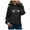 Black, variant on Women Hoodies Clearance Women Print Long Sleeve Casual Hooded Casual Pullover Top Blouse