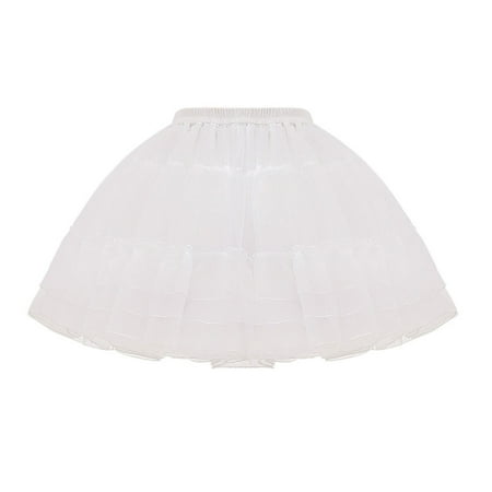 

Crinoline Underskirt Petticoat Bridal Dress Vintage Ball Gown A-line Multi-Layers Short Slip 17in for Women Hoopless