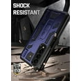 thumbnail image 2 of Poetic Spartan Case for Samsung Galaxy Z Fold 4, Full Body Rugged Case with Kickstand, Metallic Blue, 2 of 6