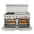 thumbnail image 2 of 60 In. Commercial Range with 36 In. Griddle, 4 Burners and 2 Standard Ovens, 2 of 13