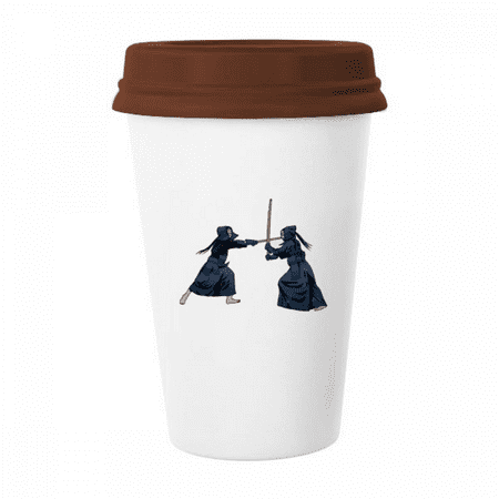 

Colorful Reality Kendo Fistfight Japan Mug Coffee Drinking Glass Pottery Cerac Cup Lid
