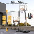 thumbnail image 2 of Basketball Hoop Outdoor, 8.5ft Height Adjustable Portable Hoops & Goals with HDPE Backboard and Wheels for Kids/Teens/Adults Backyard, Outdoor, Driveway, 2 of 7