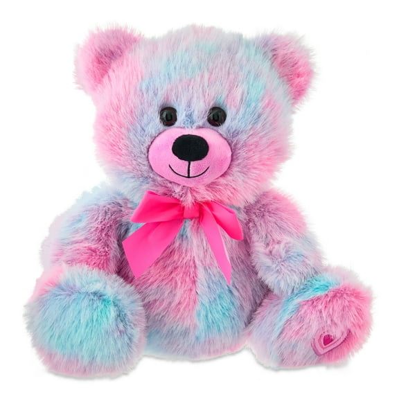 Large Candy Scented Bear Plush, Tie-Dye, 16", Valentine's Day by Way To Celebrate