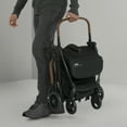 thumbnail image 3 of Jeep Altitude Compact Travel Stroller by Delta Children – Greenguard Gold Certified, Easy One Hand Fold, Lightweight, Extendable Canopy with Peek-a-Boo Window, 4 Wheel Suspension, Black, 3 of 15