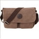 thumbnail image 1 of (Marrón) Bolso bandolera de lona Bolsos de hombro unisex Bolso mensajero para iPad de 7,9 pulgadas Maletín para hombres/mujeres Bolso de gimnasio Bolso escolar para el trabajo, 1 of 5