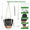 thumbnail image 2 of 10 Inch Hanging Planter for Indoor Plants, 2 Pack Self Watering Hanging Baskets Flower Pots with Drainage Hole Black, 2 of 8