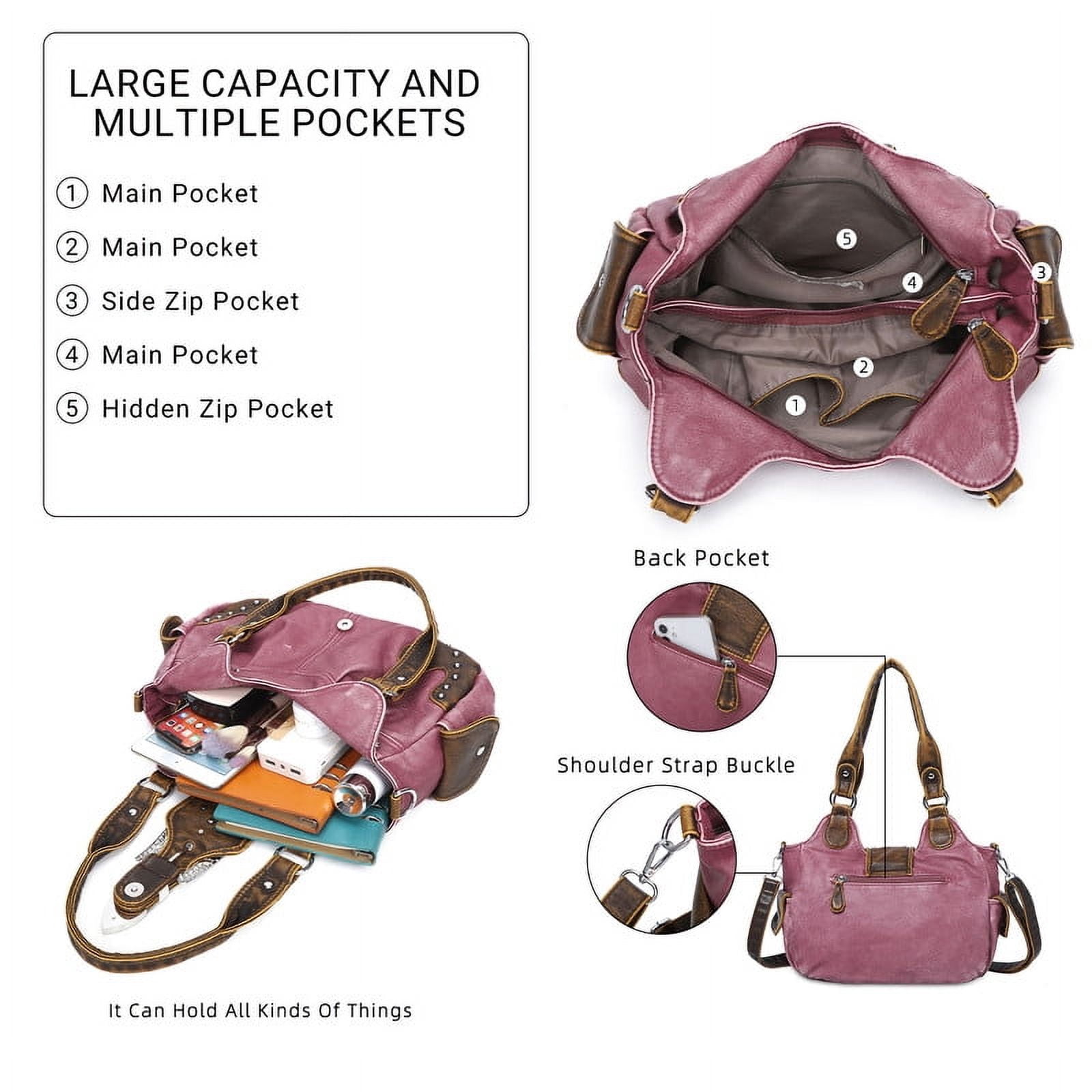 Angel Kiss Hobo Bags for Women Vegan Leather Purses and Handbags Crossbody Purses Ladies Chic Shoulder Bags