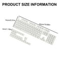 thumbnail image 5 of YIEMEEN 104Keys ABS Keycaps Korean Backlit Keycap OEM Profile for Mx Mechanical Keyboard with Translucent Layer, 5 of 10