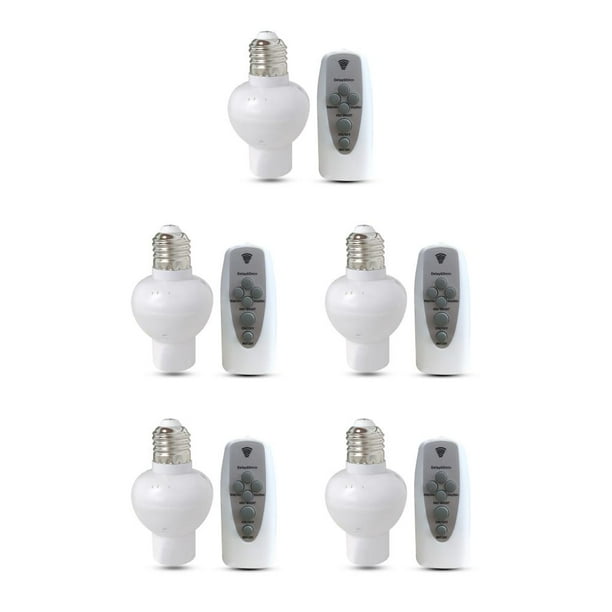 Naiovety Lamp Base Remote Control E27 Heats-resistant Adjustable Holder Timing Bedroom Switch Socket Part Accessories Lighting Light Type2 NO2 Naiovety CBP487924
