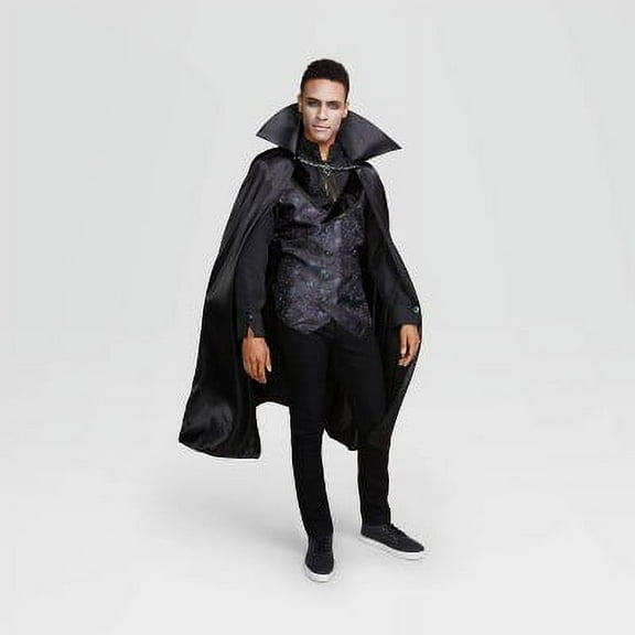 Adult Midnight Vampire Halloween Costume Top (2 Accessories) Hyde & EEK! Med