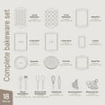 thumbnail image 2 of Bakken- Swiss Kitchen Baking Pan Set - Nonstick Green Marble Coating, Carbon Steel Bakeware Sets with Green Silicone Handles, Kitchen Essentials, Oven Safe (Up To 450° F), Set of 18, 2 of 9