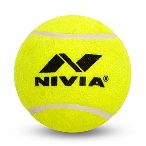Heavy Weight Hard Rubber Cricket Tennis Ball (Set of 6) Yellow