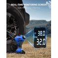 thumbnail image 4 of AstroAI Tire Inflator with Digital Pressure Value Screen, 160 PSI Cordless Car Air Pump, with 20V Rechargeable Battery, Blue, 4 of 8