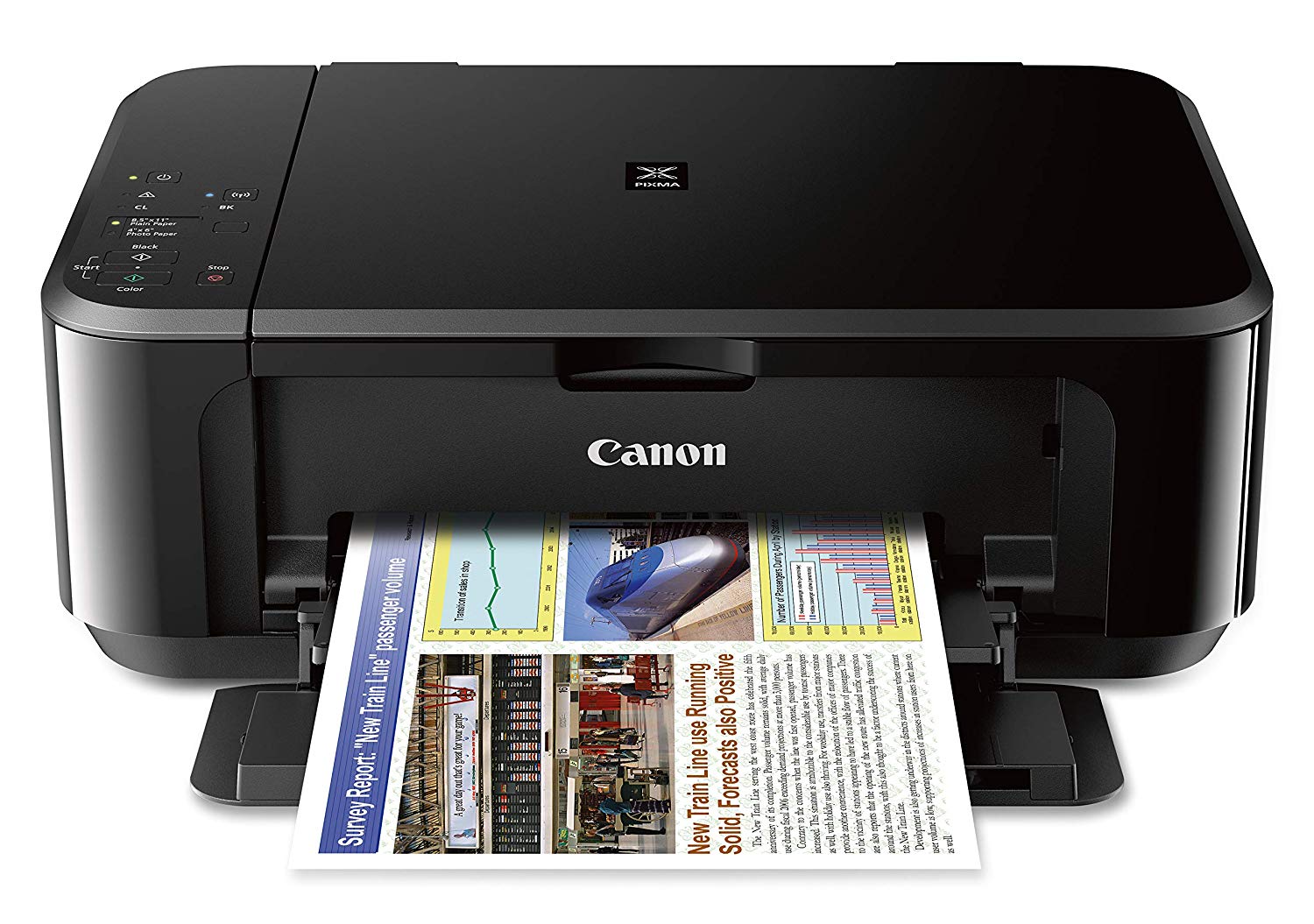 Canon PIXMA MG3620 Wireless All-in-One Color Inkjet Photo Printer, Black - image 2 of 7