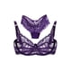 thumbnail image 4 of Nuevos sistemas de sujetador de gasa de encaje de mujer empujan hacia arriba la ropa interior ultraf Abanopi Morado/34B, 4 of 4