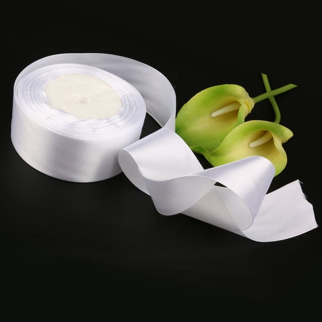 HEALEEP Cheer Text Grosgrain Ribbon 1Pcs White for Children and Cheerleaders 25m x 4cm x 0.05cm