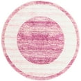 thumbnail image 2 of Jill Zarin Uptown Collection Area Rug - Yorkville (3' 1" Round Pink/Ivory), 2 of 5
