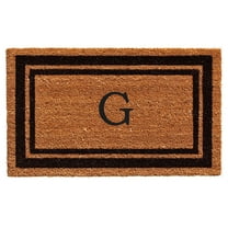 Calloway Mills Black Border 24" x 36" Monogram Outdoor Doormat (Letter G)