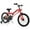 Red, variant on Costway 18" LED Lighted Kids Bike with Adjustable Seat Coaster Brake Training Wheels Pink