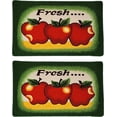 thumbnail image 2 of 2PC KITCHEN RUG FRESH APPLES, 2 of 2