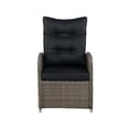 thumbnail image 4 of Alaterre AWWH01HH Monaco All-Weather Wicker Outdoor Recliner & Ottoman, Gray, 4 of 4
